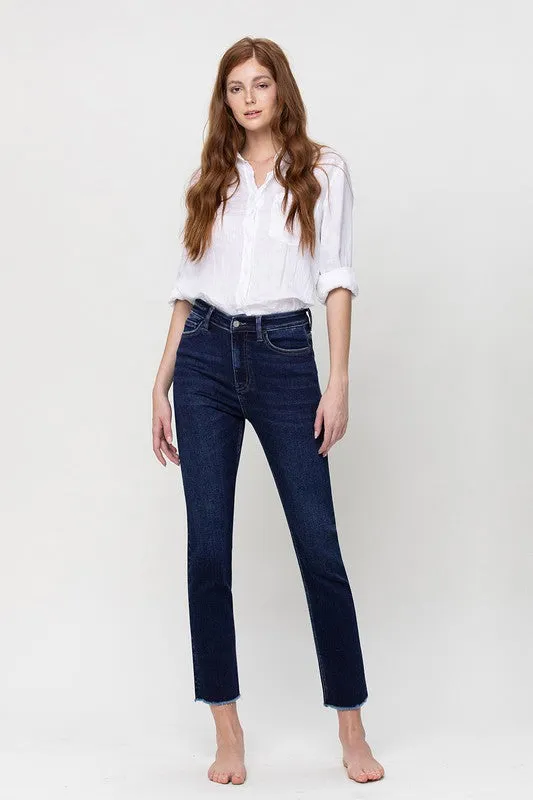 VERVET by Flying Monkey  Super High Rise Stretch Slim Straight Leg Jeans