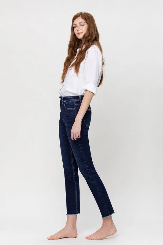 VERVET by Flying Monkey  Super High Rise Stretch Slim Straight Leg Jeans