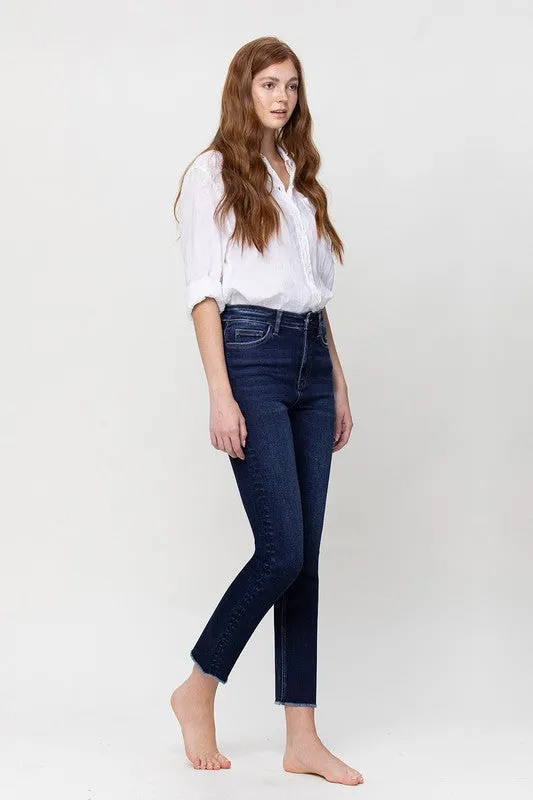 VERVET by Flying Monkey  Super High Rise Stretch Slim Straight Leg Jeans