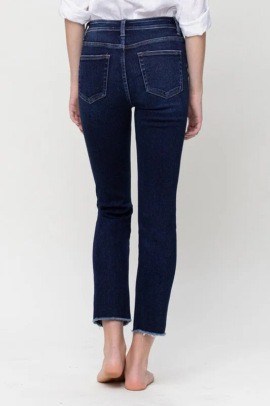 VERVET by Flying Monkey  Super High Rise Stretch Slim Straight Leg Jeans