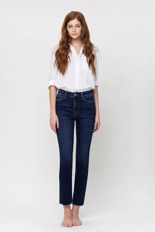 VERVET by Flying Monkey  Super High Rise Stretch Slim Straight Leg Jeans
