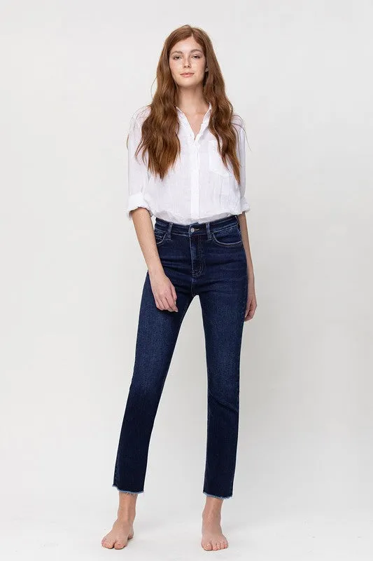 VERVET by Flying Monkey  Super High Rise Stretch Slim Straight Leg Jeans