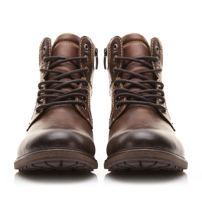 winter men warm shoes martin boots snow boots