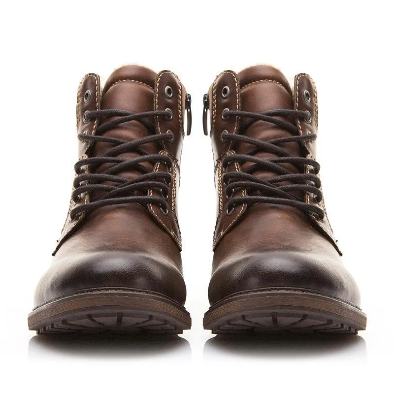 winter men warm shoes martin boots snow boots