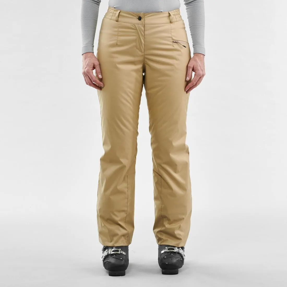WOMEN’S  WARM SKI TROUSERS - 100 - BEIGE
