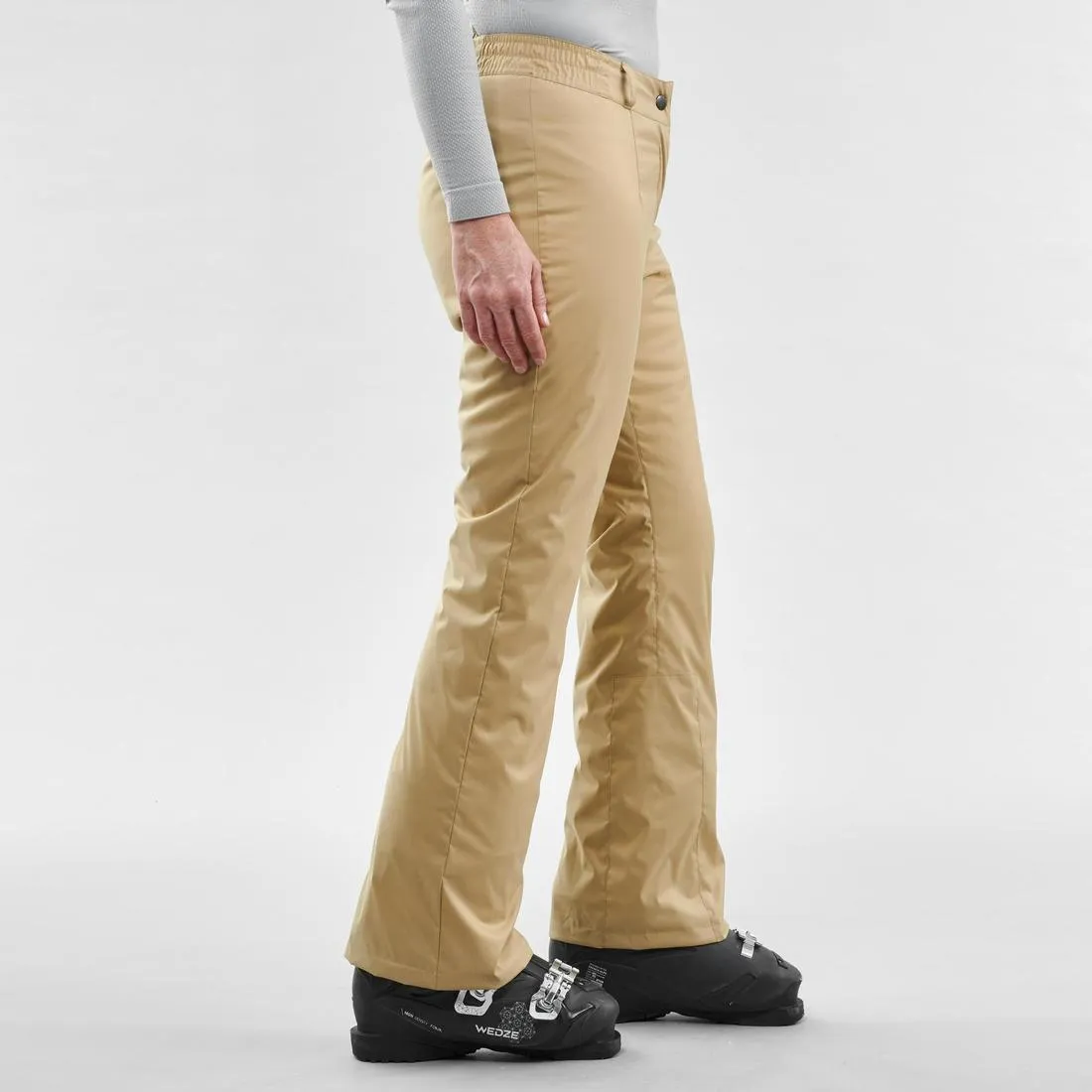 WOMEN’S  WARM SKI TROUSERS - 100 - BEIGE