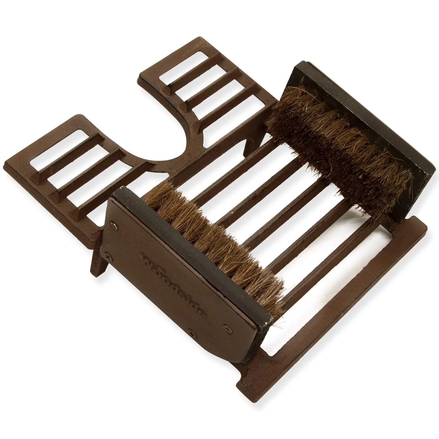 Woodside Cast Iron 3 in 1 Boot Brush, Jack & Scraper Outdoor Shoe Mud Cleaner